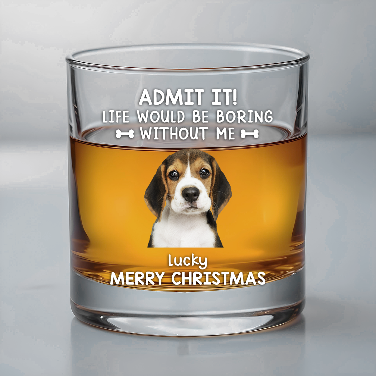 Custom Photo Pets Make Us Better Humans - Dog & Cat Personalized Custom Whiskey Glass - Gift For Pet Owners, Pet Lovers