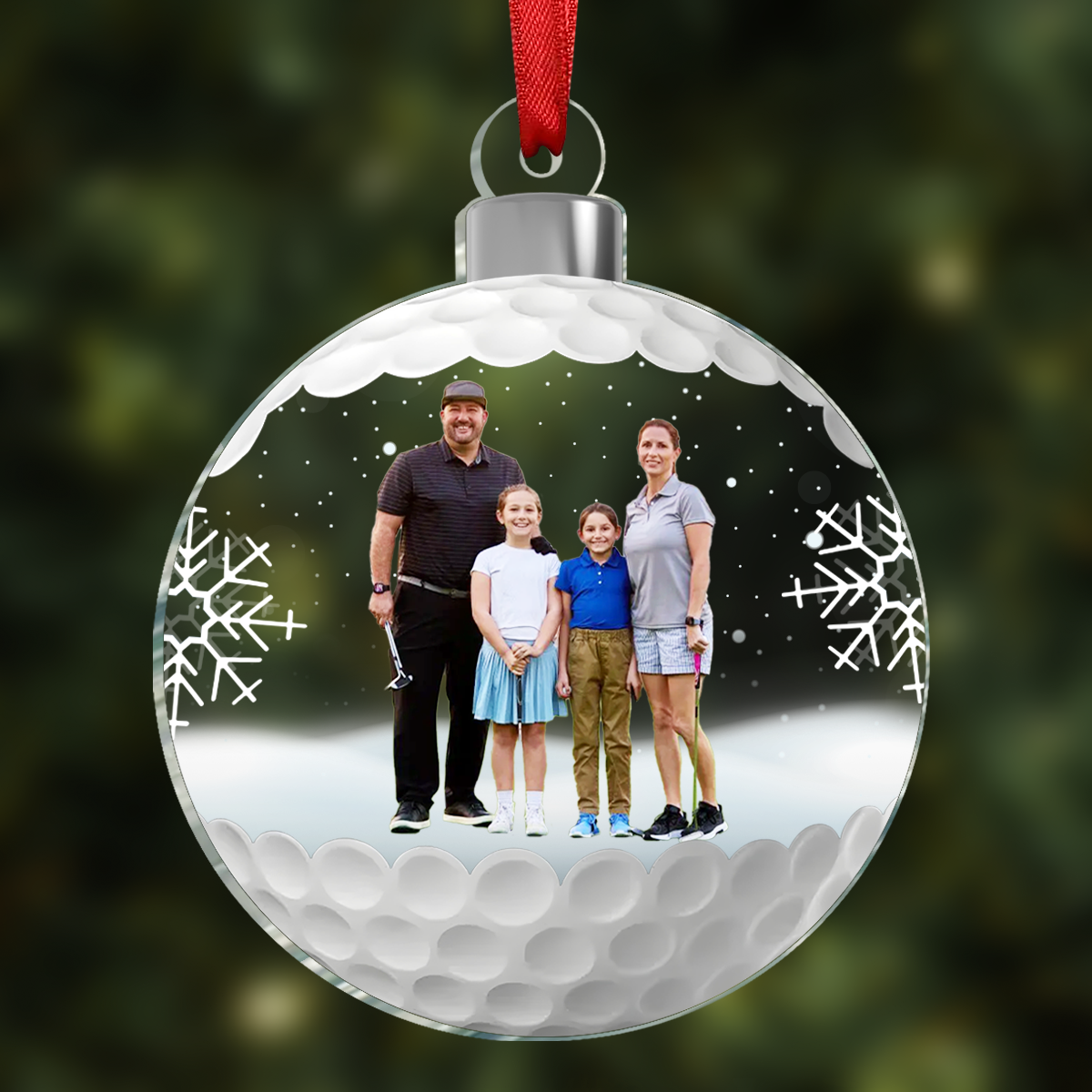 Custom Photo For The Love Of The Game - Personalized Custom Ornament - Acrylic Custom Shaped - Christmas Gift For Sport Lovers, Sport Players