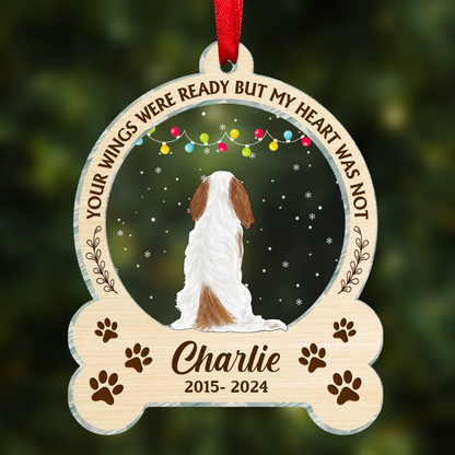 You Were My Favorite Hello And Hardest Goodbye - Personalized Custom Shaped Acrylic Ornament