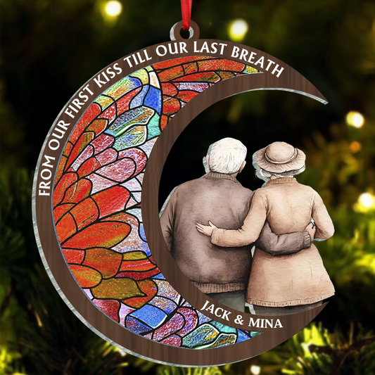 From Our First Kiss Till Our Last Breath - Personalized Acrylic Ornament