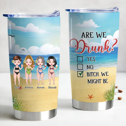 20oz Let's Get Tipsy - Custom Insulated Tumbler - Makezbright Gifts