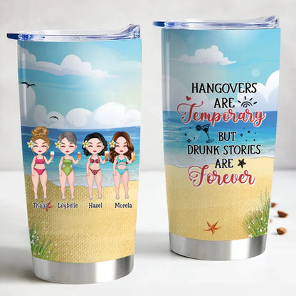 20oz Memories Last Longer Than Hangovers - Custom Insulated Tumbler - Makezbright Gifts