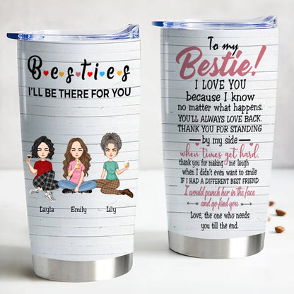 20oz Personalized Stainless Steel Tumbler - Friendship Gift Set - Makezbright Gifts