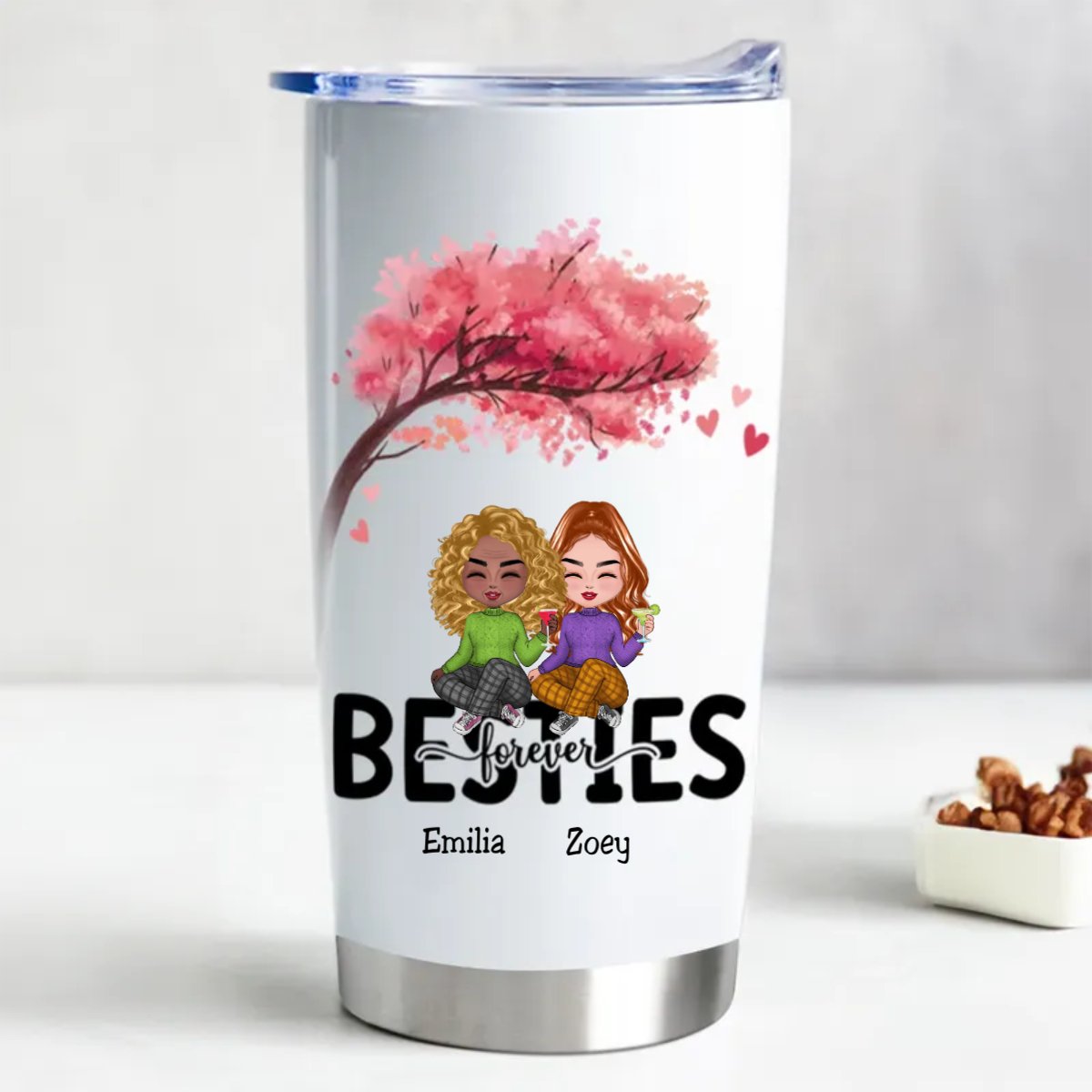 20oz Stainless Steel Insulated Tumbler - Customizable Drinkware - Makezbright Gifts