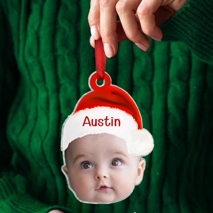 Custom Photo Dear Santa Stop Judging Me - Family Personalized Custom Ornament - Acrylic Custom Shaped - Christmas Gift For Family Members