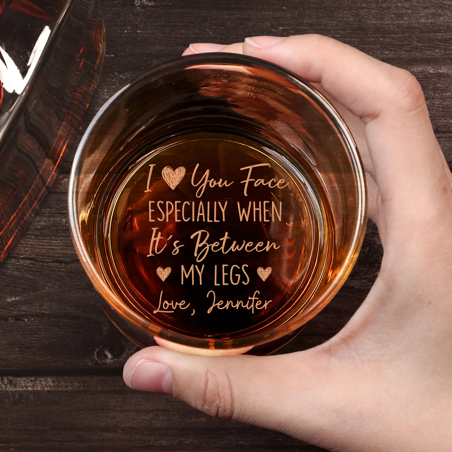 You're The Only One I Want To Annoy For The Rest Of My Life - Couple Personalized Custom Whiskey Glass - Gift For Husband Wife, Anniversary