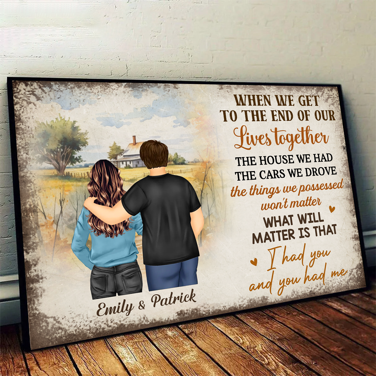 Old Couple I Had You & You Had Me - Personalized Poster