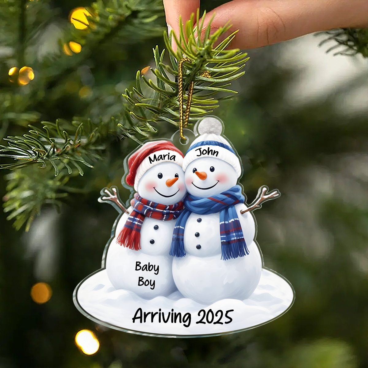 A Grand Adventure Is About To Begin - Family Personalized Custom Ornament - Acrylic Custom Shaped - Christmas Gift For Family Members, Pregnancy