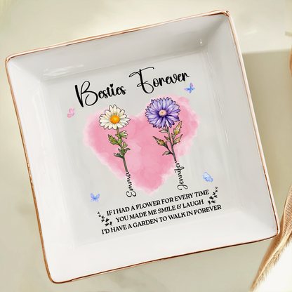 If I Have A Birth Flower - Personalized Ring Dish