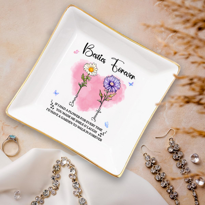 If I Have A Birth Flower - Personalized Ring Dish