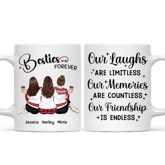 Our Memories Are Countless Our Friendship Is Endless - Personalized Mug