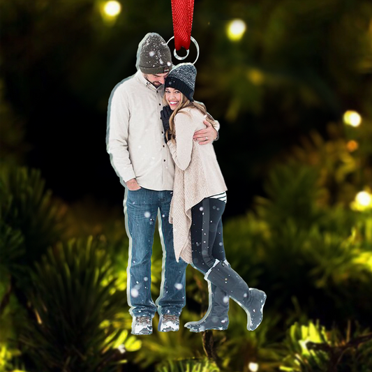 Custom Photo You Are My Christmas Wish - Couple Personalized Custom Ornament - Acrylic Custom Shaped - Christmas Gift For Husband Wife, Anniversary