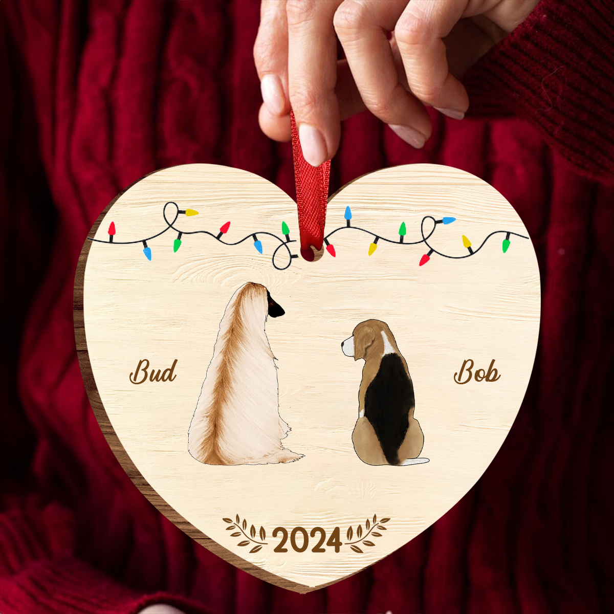 My Dogs Cats Pets - Personalized Custom Shaped Wooden Ornament