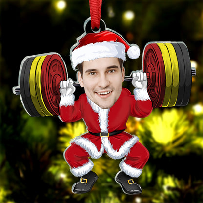 Merry Liftmas - Personalized Gym Photo Ornament