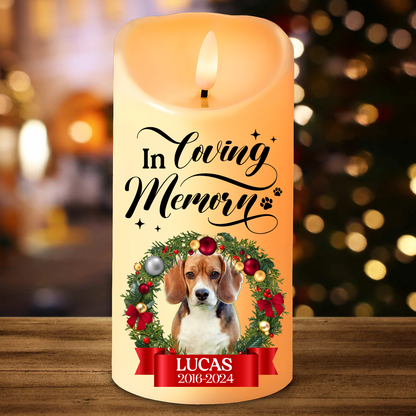 Custom Photo In Loving Memory - Personalized Flameless LED Candle