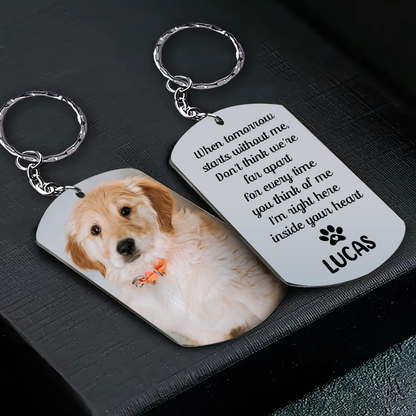 Dog Keychain Dog Memorial Gifts For Loss Of Dog - Personalized Keychains - Pet Memorial Gifts Cat Keychain