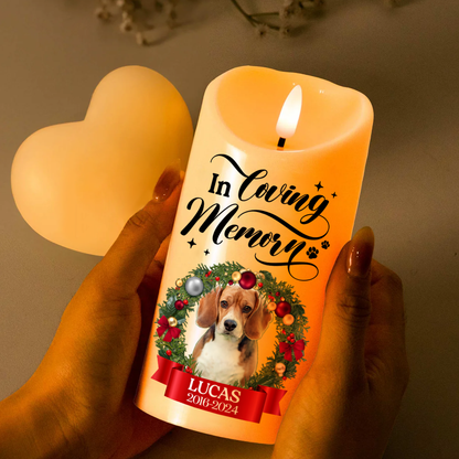 Custom Photo In Loving Memory - Personalized Flameless LED Candle