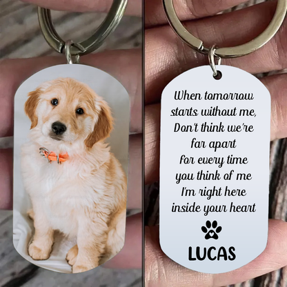 Dog Keychain Dog Memorial Gifts For Loss Of Dog - Personalized Keychains - Pet Memorial Gifts Cat Keychain