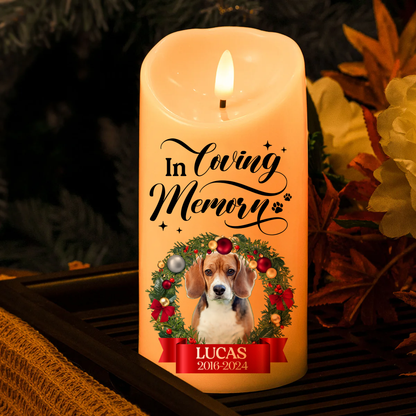 Custom Photo In Loving Memory - Personalized Flameless LED Candle