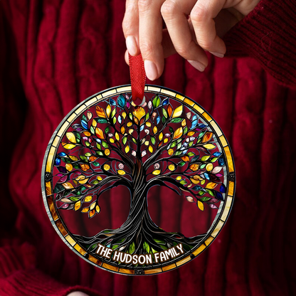 Family Tree Of Life - Personalized Acrylic Ornament