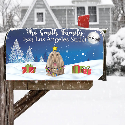 Christmas Dogs Cats Pets - Personalized Mailbox Cover