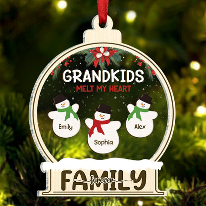 The Best Thing You've Ever Found - Family Personalized Custom Ornament - Acrylic Snow Globe Shaped - Christmas Gift For Grandma, Grandpa