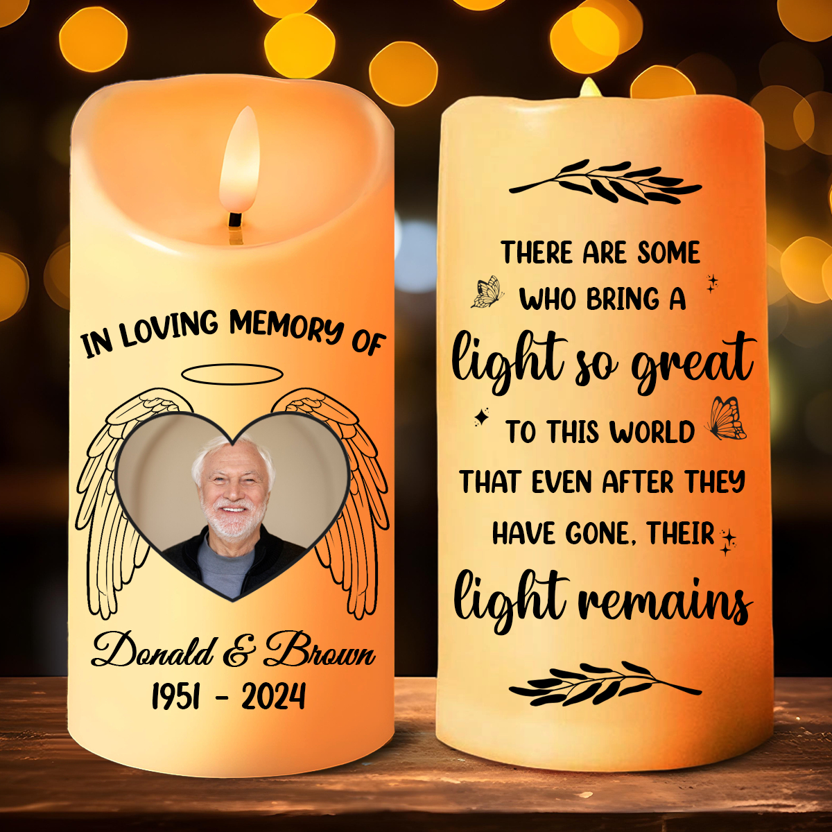 Custom Photo There Are Some Who Bring A Light So Great - Personalized Flameless LED Candle