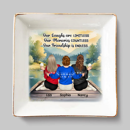 Our Memories Are Countless Our Friendship Is Endless - Personalized Ring Dish