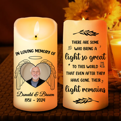 Custom Photo There Are Some Who Bring A Light So Great - Personalized Flameless LED Candle