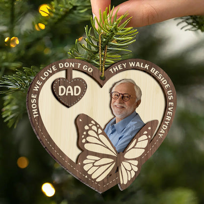 Custom Photo Your Wings Were Ready But Our Hearts Were Not - Personalized Wooden Ornament