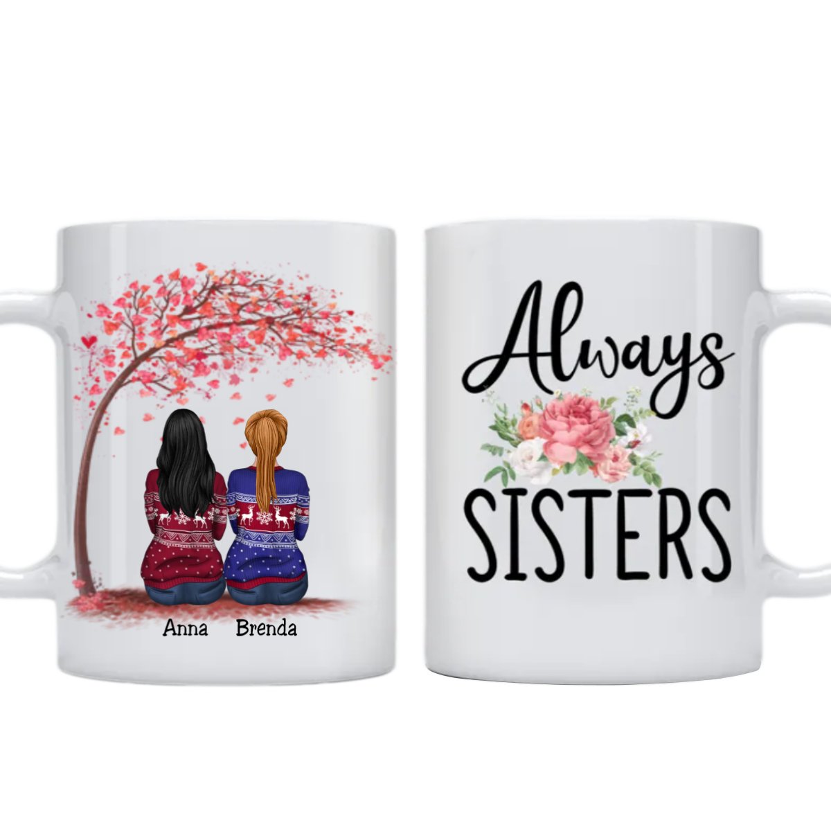 Always Sisters V2 - Personalized Mug - Makezbright Gifts