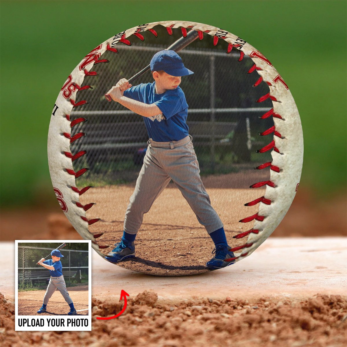 Baseball, Softball Players - Custom Photo Behind Every Baseball Player - Personalized Baseball, Softball - Makezbright Gifts