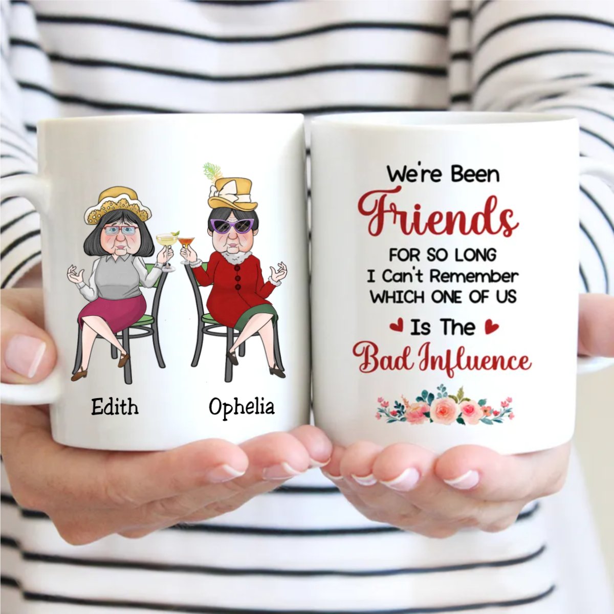 Best Friends - Old Friends Bad Influence - Personalized Mug - Makezbright Gifts