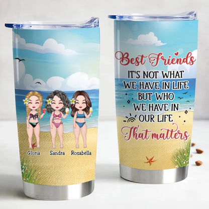 Best Friends Stainless Steel Insulated Tumbler - Stay Hot or Cold for Hours - Makezbright Gifts