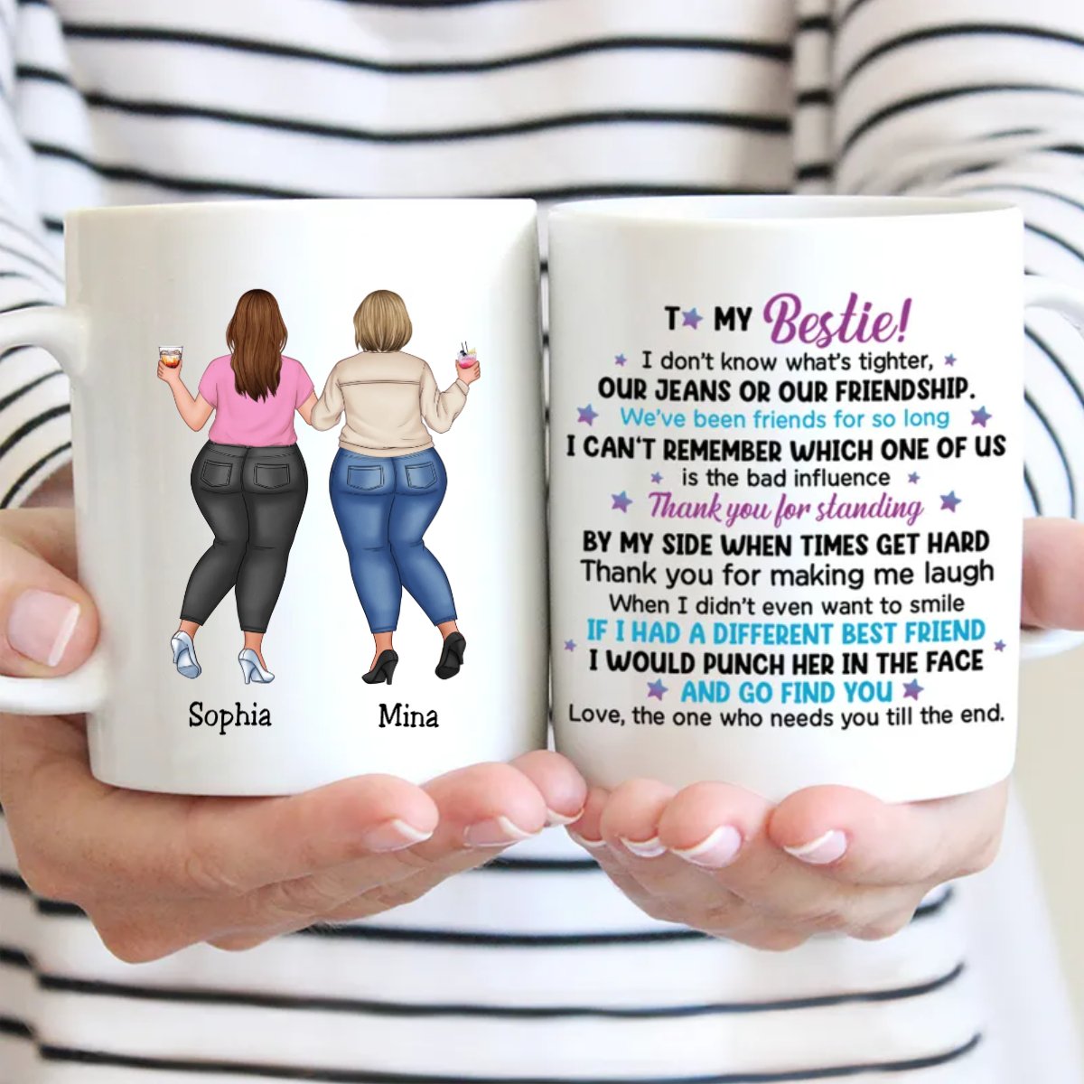 Bestie - To My Bestie - Personalized Mug (LH) - Makezbright Gifts