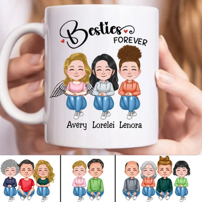 Besties - Besties Forever - Personalized Mug - Makezbright Gifts