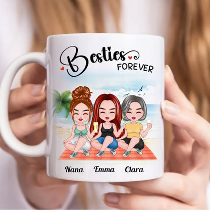 Besties - Besties Forever - Personalized Mug (BB) - Makezbright Gifts