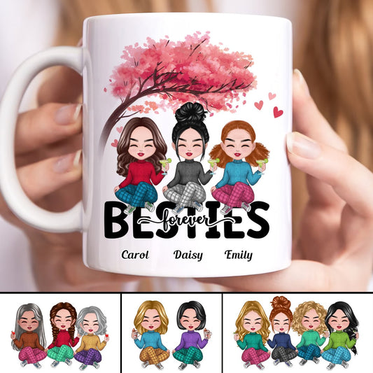 Besties - Besties Forever - Personalized Mug (HM) - Makezbright Gifts