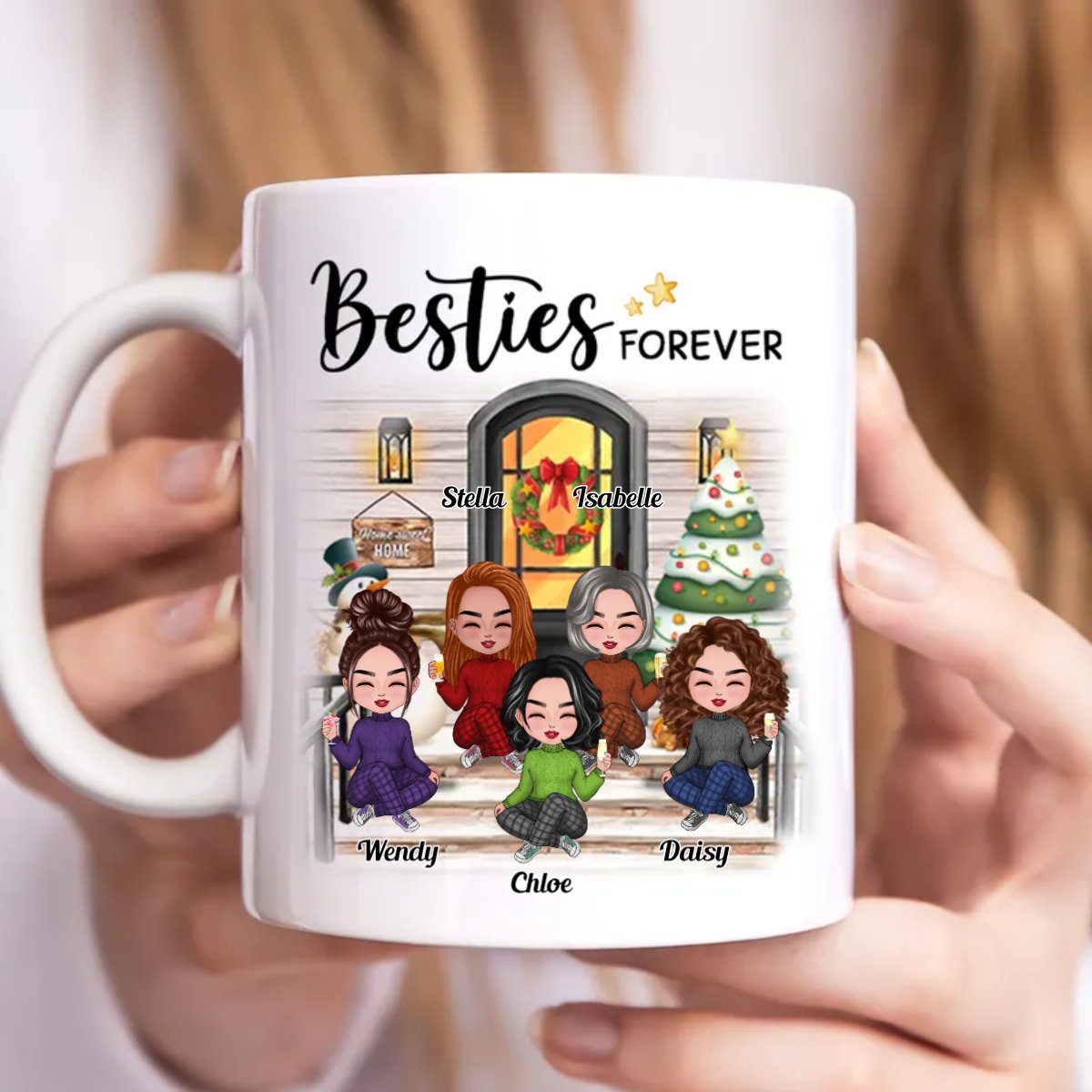 Besties - Besties Forever - Personalized Mug (Ver 2) - Makezbright Gifts