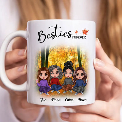 Besties Forever - Personalized Mug - Makezbright Gifts