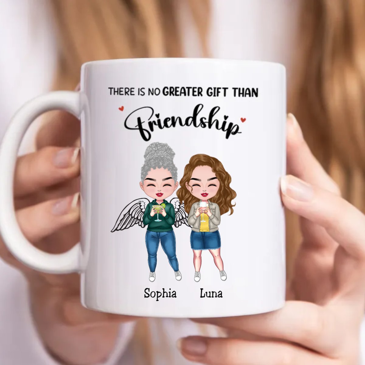 Besties - There Is No Greater Gift Than Friendship - Personalized Mug (Ver. 3) - Makezbright Gifts