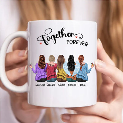 Besties - Together Forever - Personalized Mug (Ver. 2) - Makezbright Gifts