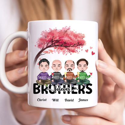 Brothers - Brothers Forever - Personalized Mug - Makezbright Gifts