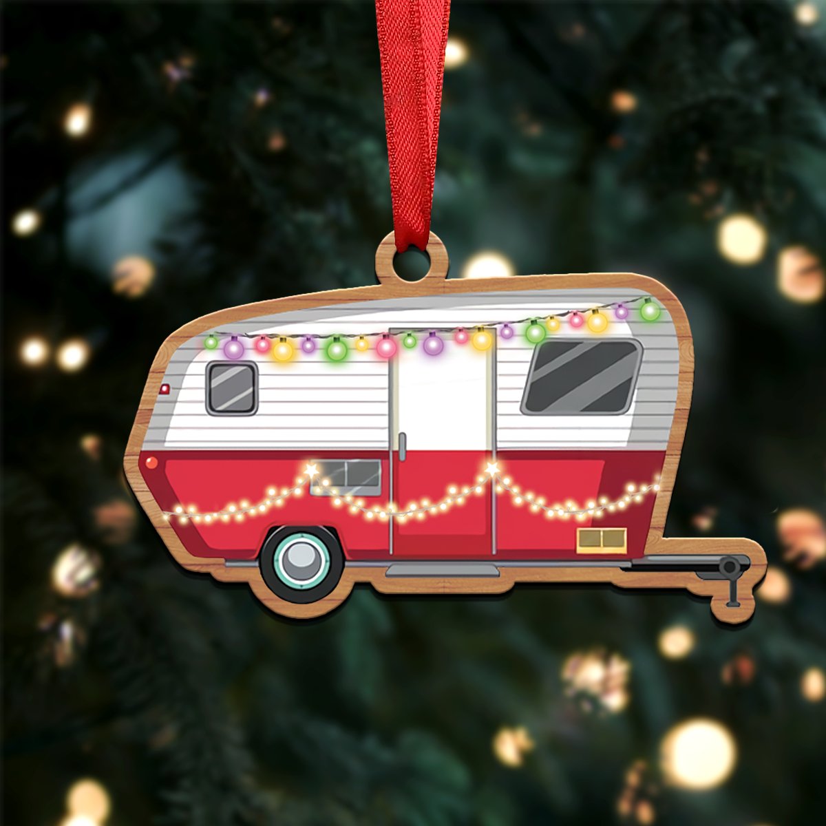 Camping Lovers - Camping Xmas Ornament - Christmas Acrylicen Ornament - Makezbright Gifts