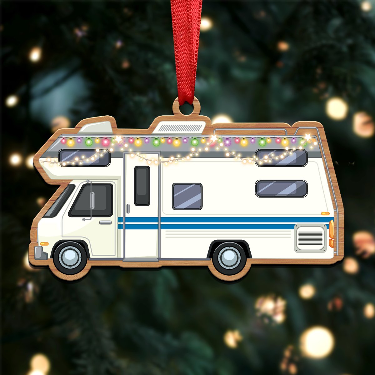 Camping Lovers - Camping Xmas Ornament - Christmas Acrylicen Ornament - Makezbright Gifts