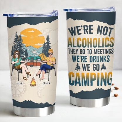 Camping - We're Drunks - Personalized Tumbler - Makezbright Gifts