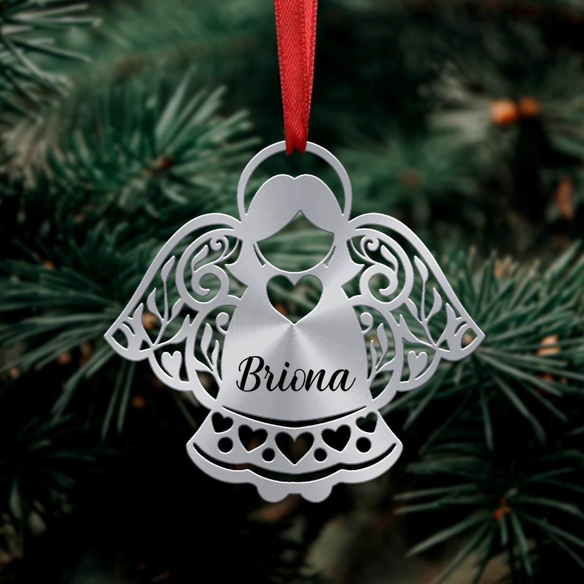 Christmas Decorations - Custom Name Hanging Angel Doll - Personalized Ornament (Ver2) - Makezbright Gifts