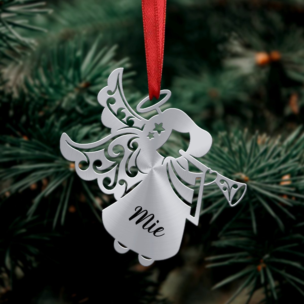 Christmas Decorations - Custom Name Hanging Angel Doll - Personalized Ornament (Ver2) - Makezbright Gifts