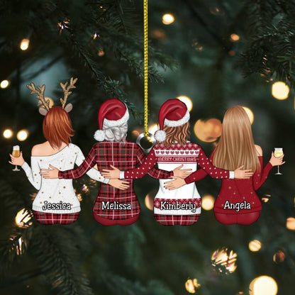 Christmas Decorations - Cut Shape Girls Christmas Ornament - Personalized Ornament - Makezbright Gifts