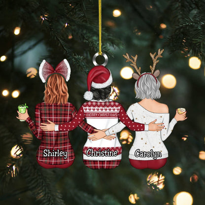 Christmas Decorations - Cut Shape Girls Christmas Ornament - Personalized Ornament - Makezbright Gifts